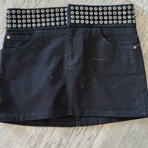 Black denim Gucci skirt
